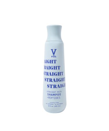 V&Co. Beauty Straight Hair Moisturizing Shampoo with Peptide Technology 12 oz