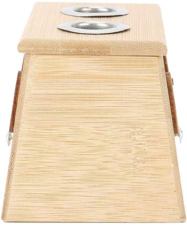 Moxibustion Box - 2 Holes Bamboo Moxa Tool for Pain Relief & Healthcare | Moxa Stick Holder - Buy Online on GoSupps.com