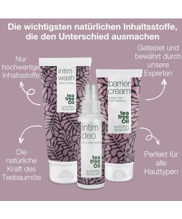 3-Part Incontinence Care Package | Tea Tree Oil Soap Barrier Cream & Deodorant | Dermatologically Tested | International Shipping - Buy Online on GoSupps.com