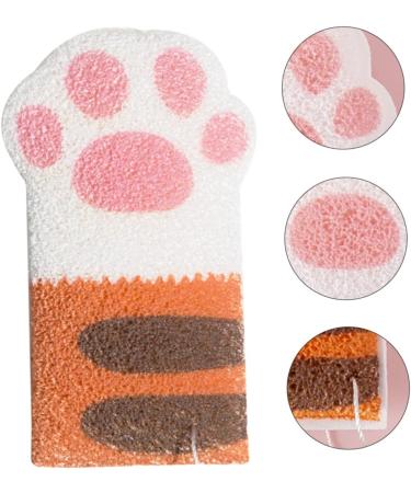 TOYANDONA Bath Cotton Shower Puff Sponge Soft Bath Sponge Cartoon Bath Bath Exfoliating Mitt Shower Mittens Wash Bath Towel Hydrophilic Animal Toddler Bagne Orange 12.5X7.5X2CM - Buy Online on GoSupps.com