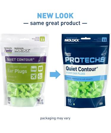Flents Foam Ear Plugs 55 Pair - NRR 33, Green, Made in USA | Ideal for Sleeping, Snoring, Loud Noise, Traveling, Concerts, Construction, Studying - Buy Online on GoSupps.com