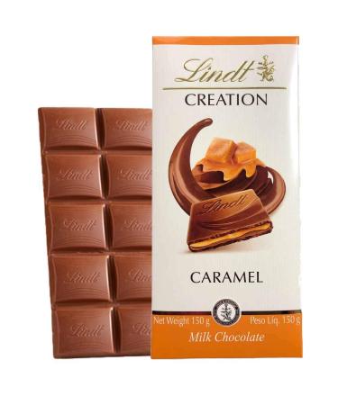 Lindt Extra Fine Milk Chocolate Filled with Caramel Coulis - 150g Bar