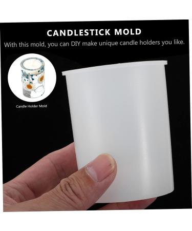 STOBOK 2pcs Candlestick Mold Concrete Pillar Mould Decorative Trays Candle Making Resin Molds Wax Candle Molds Candle Making Molds Jewelry Silica Gel White Candle Holders 3D Whitex2pcs 8X6cmx2pcs - Buy Online on GoSupps.com