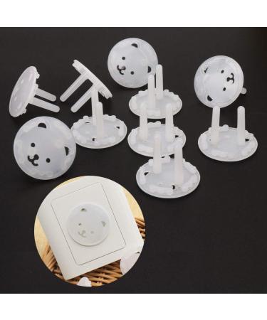 JAGETRADE 10pcs EU Stand Power Socket Cover 2 hole Electrical Outlet Baby Child Safety Electric Shock Proof Plugs Protector - Buy Online on GoSupps.com