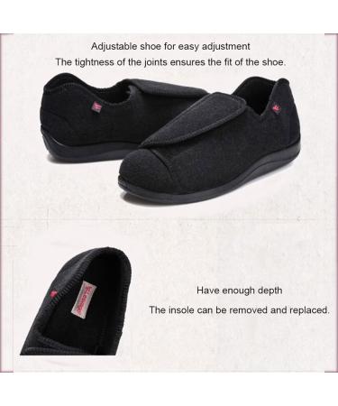Diabetic Shoes for Men and Women - Lightweight Post-Operative Care Shoes for Swollen Feet - Orthopedic Casual Shoes for Pain Relief - Black, Size 7.5 - Buy Online on GoSupps.com