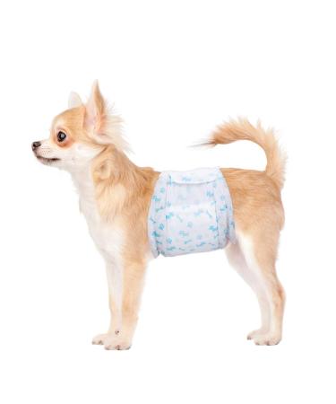 22 Pack M Disposable Dog Diapers for Male Dogs Dog Diapers for Male Dogs Fits Waist 45-63 cm Medium White M - Buy Online on GoSupps.com
