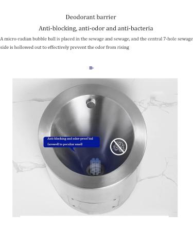 Inodoro moderno para ba o montado en la pared de Acero inoxidable 304 de Macho a hembra con drenaje autom tico por Sensor inodoro p blico inodoro Vertical peque o adecuado para el hoga - Buy Online on GoSupps.com