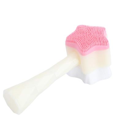 Cleaning Brush Body Scrubbers Face Scrub Brush 2 in 1 Silicone Facial Wash Brush Facial Cleansing Brush Manual Double Sides Face Brush Manual Face Brush Facial Cleansing Brush Body Scruber (Size : 13