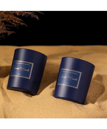 Scented Candles for Men | Wood & Vanilla Soy Candles | White Crystal Holiday Gifts | Perfect for Home Office & Hotels - Buy Online on GoSupps.com