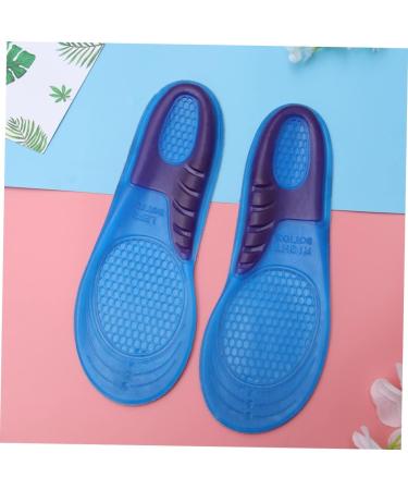 FOMIYES Silicone Massage Insoles - Comfort & Shock Absorption - Blue Medium Shoe Inserts for Enhanced Foot Support - Buy Online on GoSupps.com