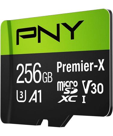 PNY 256GB Premier-X Class 10 U3 V30 microSDXC Flash Memory Card - 100MB/s - Buy Online on GoSupps.com