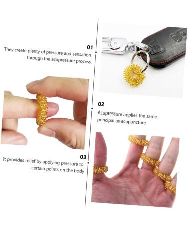 Buy Beavorty 20pc Finger Massage Rings - Pink Spiky Sensory Stress Relief Acupressure Tools for Bathroom Accessories - Buy Online on GoSupps.com