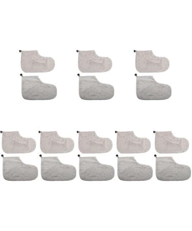 FOMIYES 8 Pairs Wax Therapy Warm Foot Cover Simple Wax Warmer Foot Holder Wax Socks Grooming Glove Skull Stationary Boots Fir Paraffin Wax Booties Gel Cotton Paraffin Socks Spa Hand Plush