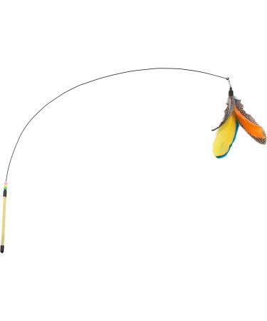 Fashion's Talk Kitten Feather Teaser Wand Cat Toy with Replacement Pack - Set of 2 Wands + Feather Replacement Pack - Buy Online on GoSupps.com