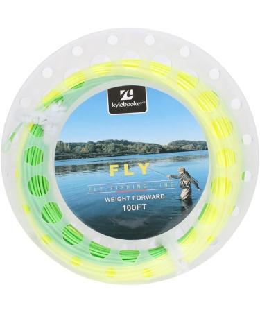 Buy Kylbooker Floating Fly Fish Cord 30m with Welded Loop - WF3F 100ft in Fluo Yellow & Green | International Shipping Available - Buy Online on GoSupps.com
