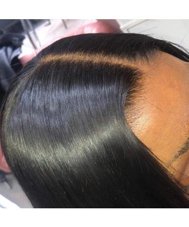 QUINLUX 12 HD Transparent Lace Short Bob Human Hair Wig 150% Density Pre Plucked 13X6 frontal wig - Brazilian Remy Hair, Natural Color - Women's Bob Cut Wig - Buy Online on GoSupps.com