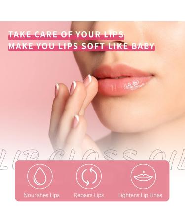 Prreal Tinted Lip Oil - Hydrating Plumping Gloss for Moisturized Lips | Clear Lip Care Oil for Dry Lips - Water Glossy Finish | Non-Sticky Shine Lip Tint (Transparent) - Buy Online on GoSupps.com