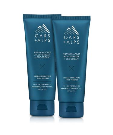 Oars + Alps Face & Eye Cream 2ct 2.50 Ounce (Pack of 2)