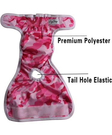 Joydaog Premium Reusable Dog Diapers for Female Small Dogs - 4 Pack in Camouflage - Size S - Buy Online on GoSupps.com
