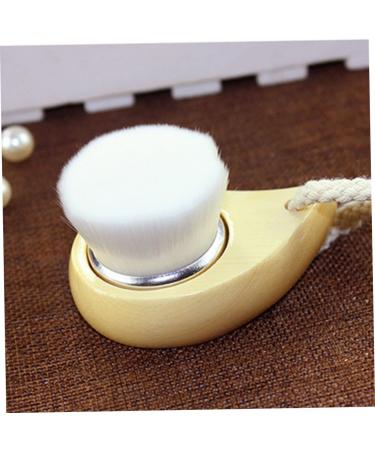 Facial Cleanser Brush with Wood Handle Cleansing Soft Bristle Face Care Clean Tool for Women Men Facial Cleanser Brush - Buy Online on GoSupps.com