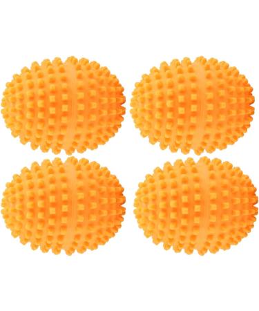 Premium 4-Piece Orange Reusable Dryer Balls | Energy Saving Laundry Solution | Eco-Friendly Home Drying - Buy Online on GoSupps.com