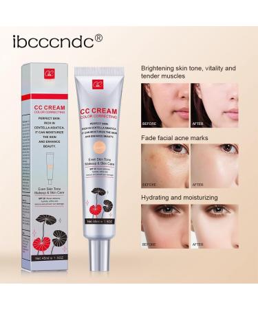 EXQST CC Concealer Foundation - Color and Redness Corrector with Centella Asiatica Moisturizing Makeup Base Lightening Complexion Concealer Soothing and Moisturizing Skin - Buy Online on GoSupps.com
