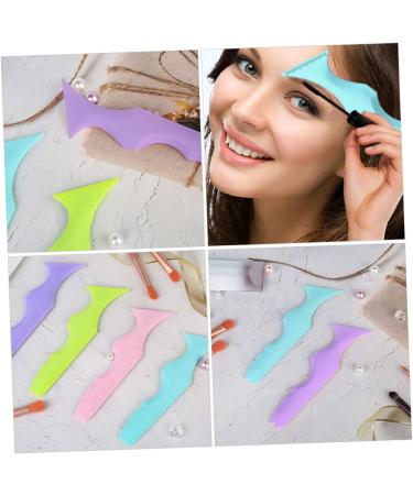 Beavorty Make Up Stencils 4 Pcs Heated Lash Curler Face Cream Applicator Silicone Make up Tools Baffle Miss Pads Cosmetic 15x5.7cmx2pcs - Buy Online on GoSupps.com