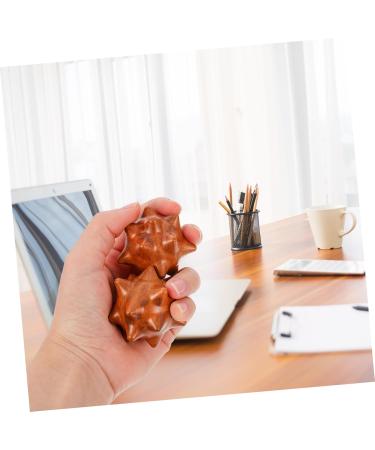 Lurrose 4-piece Massage Pearl Set | Fitness Ball & Wooden Massager for Muscle Pain Relief | Trigger Point Massage Tool | 5x5cm Plastic Roll Massage Balls - Buy Online on GoSupps.com