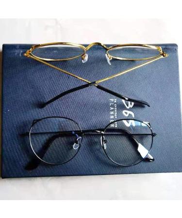 Newada Stylish Cat-Eye Reading Glasses for Women - Blue Light Blocking Anti-Eye Strain Metal Frame Color: Golden Size: +1.50 - Buy Online on GoSupps.com