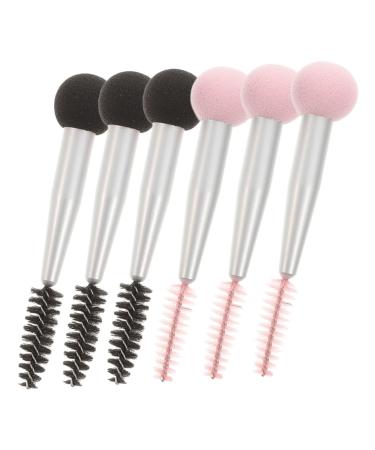 Mipcase 6pcs Sponge Makeup Brush Make up Sponges for Face Liquid Foundation Brush Eye Makeup Brushes Double Head Brush Makeup Foundation Brush Mascara Travel Powder Puff Nylon Stereotypes