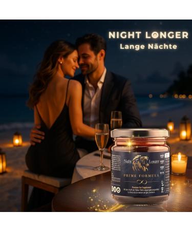  Night Longer Night Longer Prime Formula Maca Gel with immediate effect extra strength for active men ginseng and tribulus terrestris. 240ml jar - Buy Online on GoSupps.com