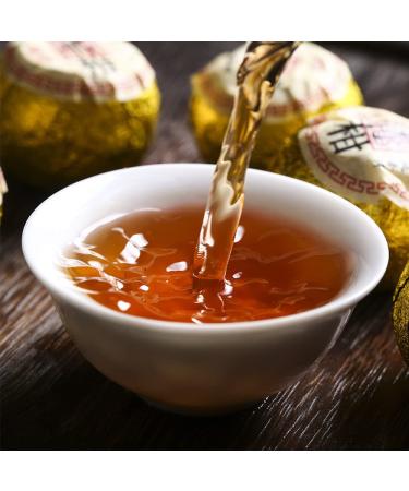 250g Small Green Mandarin Orange Pu'er Tea: Pure Citrus Flavor, Mellow Taste | Xinhui Xiaoqing Pu'er Tea - Buy Online on GoSupps.com