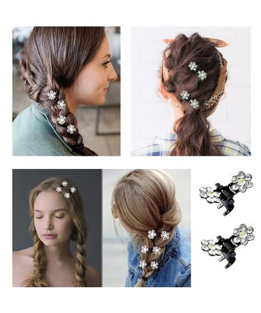 36 Pcs Mini Crystal Hair Clips for Women and Girls - White Rhinestone Hair Accessories - Buy Online on GoSupps.com