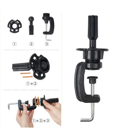 LuAiJa 26-28 Mannequin Head - Long Synthetic Fiber Hair Styling Training Doll with Free Clamp (Black) - Buy Online on GoSupps.com