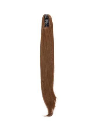 55 cm Curly Clip-In Ponytail Extension - Wavy Synthetic Hair for Women in Light Brown | Easy Braided Hair Style - Buy Online on GoSupps.com