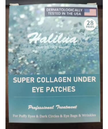 28 Pairs Natural Collagen Under Eye Patches - Reduce Dark Circles Fine Lines & Puffiness | Refresh Your Skin with Eye Moisturizer Treatment - Buy Online on GoSupps.com