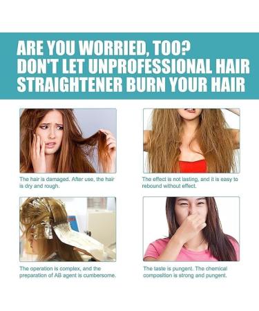 1/2/3/5Pcs Hair Straightener Cream Keratin Hair Treatment Straightener Protein Correcting Hair Straightening Cream Silk and Gloss Nourishing Smoothing for All Hair Types 60ml/2.03fl.oz (1pcs) - Buy Online on GoSupps.com