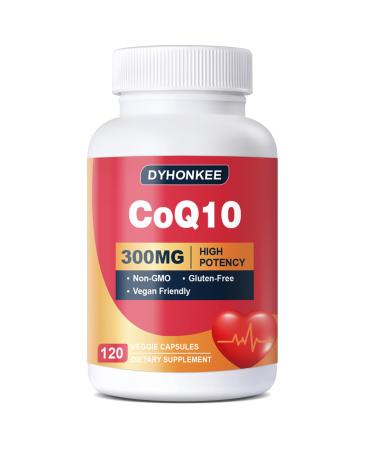 DYHONKEE CoQ10 Supplement 300mg with PQQ Powerful Formula for Energy Support Enhanced Absorption 120 Capsules