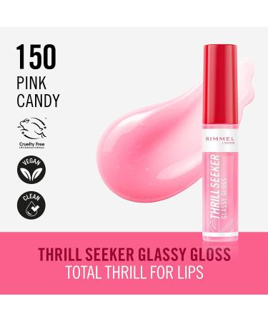 Rimmel London Thrill Seeker Pink Candy Lip Gloss - Glassy Gloss | 150 - Buy Online on GoSupps.com