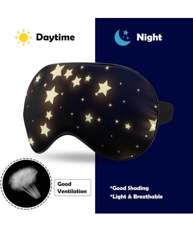 Night Galaxy Shining Cosmic Sky Stars Eye Mask - Blackout Sleep Mask for Travel & Stress Relief - Buy Online on GoSupps.com