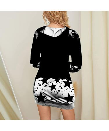 Hanxiulin Women's Christmas Hoodie Dress - Oversized Long-Sleeved Sweatshirt with Print for Autumn Winter - XL - Buy Online on GoSupps.com