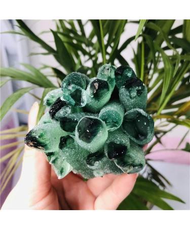 280-350g Natural Green Ghost Phantom Quartz Crystal Cluster Rock Stones and Crystals Specimen Home Decor NaturalReiki Decoration Home Goods - Buy Online on GoSupps.com