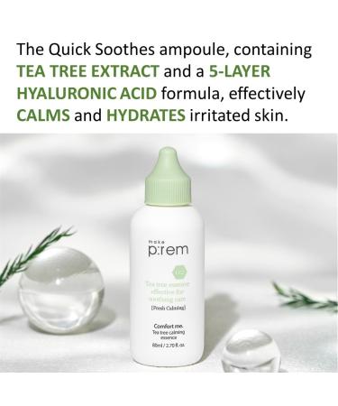 Buy make p:rem Comfort Me Tea Tree Calming Essence | Soothing & Quick-Absorbing | Lightweight Essence for Sensitive Skin | 80ml | International Shipping Available - Buy Online on GoSupps.com