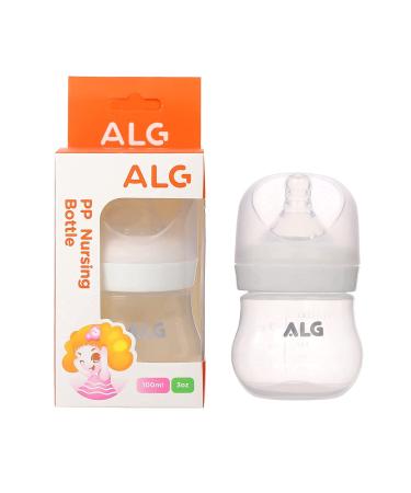 ALG Baby Feeding Bottle 3OZ Newborn Baby Bottle Box Packing white