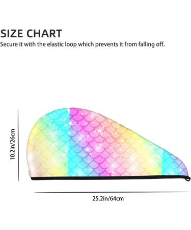 Hair Towel Wrap - Quick Drying Towel Turban with Button | Fish Scale Design for Effortless Hair Care - Buy Online on GoSupps.com