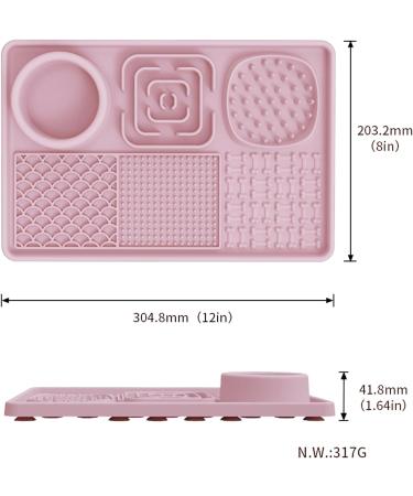 Buy Aodaliy XL Silicone Slip Mat for Dogs & Cats - BPA-Free Lick Mat for Bathing & Grooming (Pink) - Perfect Pet Accessory - Buy Online on GoSupps.com