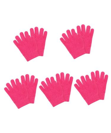 Housoutil 5 Pairs Night Moisturizing Gloves Hand Gloves Spa Gloves White Cotton Gloves for Dry Hands Salon Accessories Moisturizing Gloves for Women Hand Lotions Compact Gloves Cosmetic Care