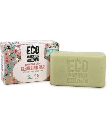 Little Soap Company Castille Soap Bar - Deeply Nourishing Green Clay & Olive Oil Natural & Vegan Eco Warrior 100 g LSC 6108 - Buy Online on GoSupps.com