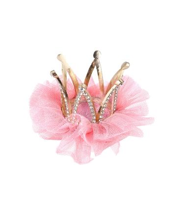 LALAFINA Diamond Hair Clips Glitter Hair Clips Diamond Hair Clips Rhinestone Princess Hair Pin Glitter Hair Barrettes for Toddler Girls (Cameo Brown) Diamond Hair Clips Glitter Hair Clips