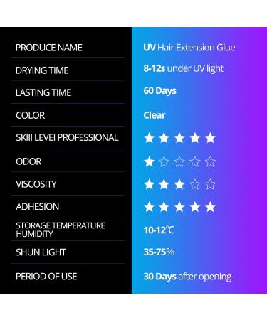 Buy Arison Hair UV Glue V Light Kit - Clear Glue & UV Lamp for Wig Extensions | Professional Hairdresser Tools - Buy Online on GoSupps.com